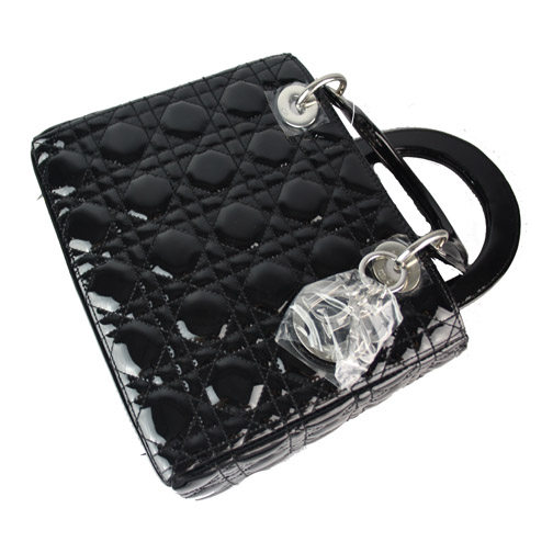 Christian Lady Dior Patent Leather Bag 9226 Black